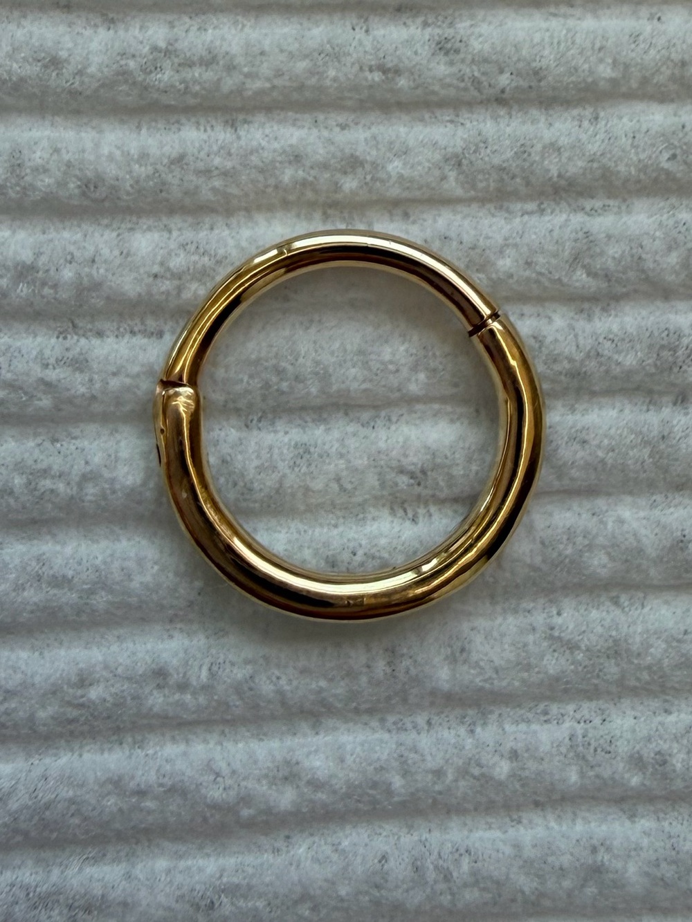 14k Gold Pride Gemstone Septum Ring by Norvoch - Picture 4 of 4